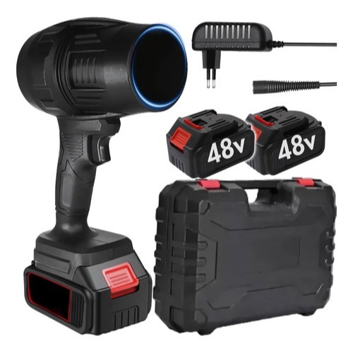 Soprador Turbo Portátil Recarregável 48V - Alta Potência, Design Ergonômico, Mobilidade Total
