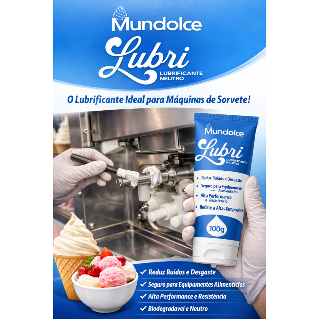 Lubrificante Grau Alimentício Lubri 100 grama – Graxa Para Máquinas de Sorvete, Churros e Café Atóxico NSF H1