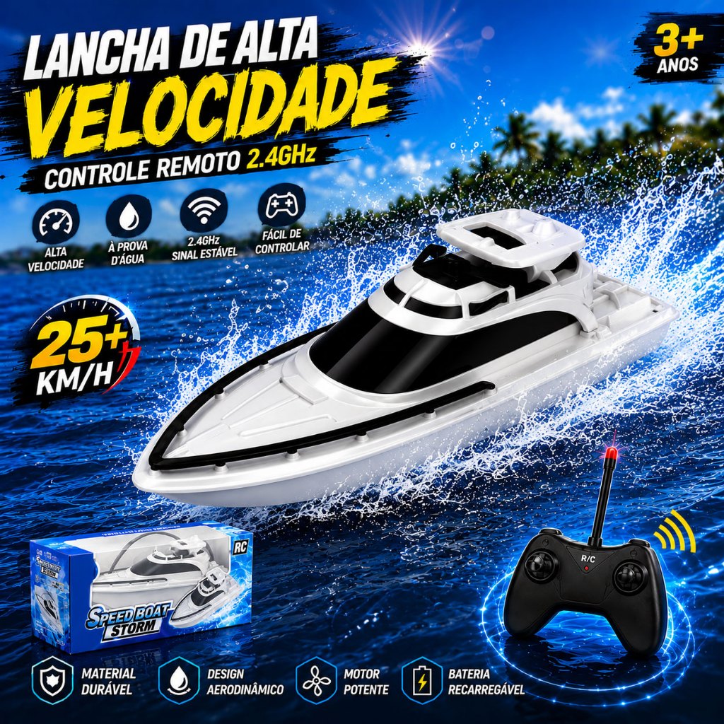 Barco De Controle Remoto  - barco de controle remoto grande - Brinquedos De Controle Remoto  barco de controle remoto re