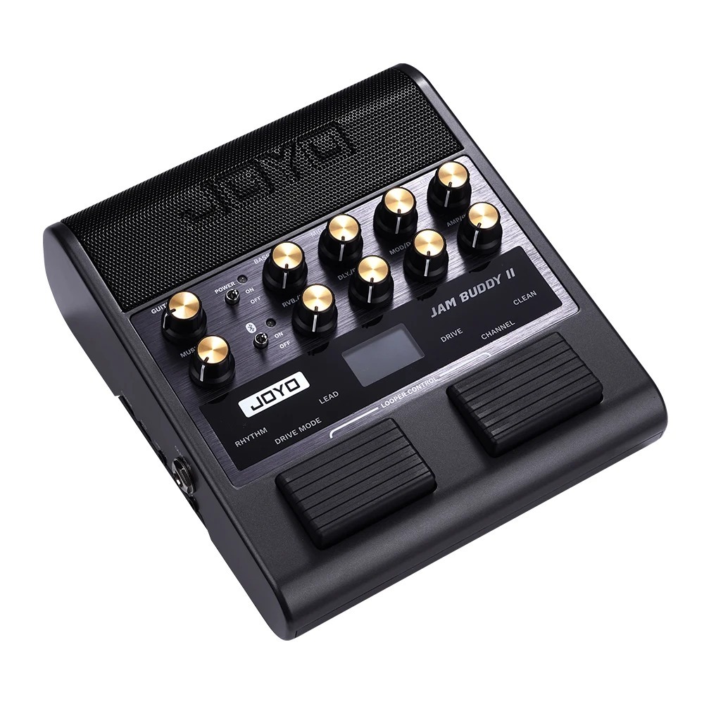 Mini Amplificador Portatil Joyo Jam Buddy II Pedaleira Guitarra Violão Preto