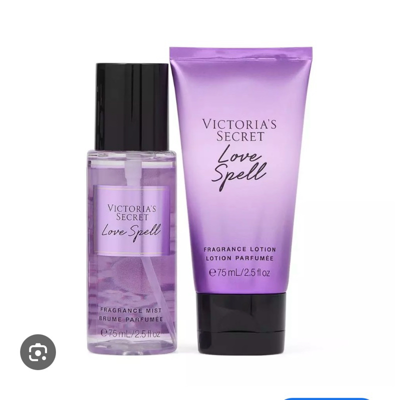 Victoria’s Secret Love Spell Kit Loção Hidratante + Body Splash 75ml