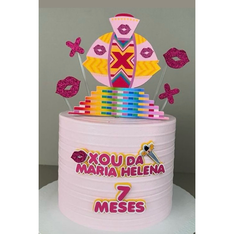 TOPO DE BOLO PERSONALIZADO - XUXINHA - TURMA DA XUXINHA - SHOW DA XUXA