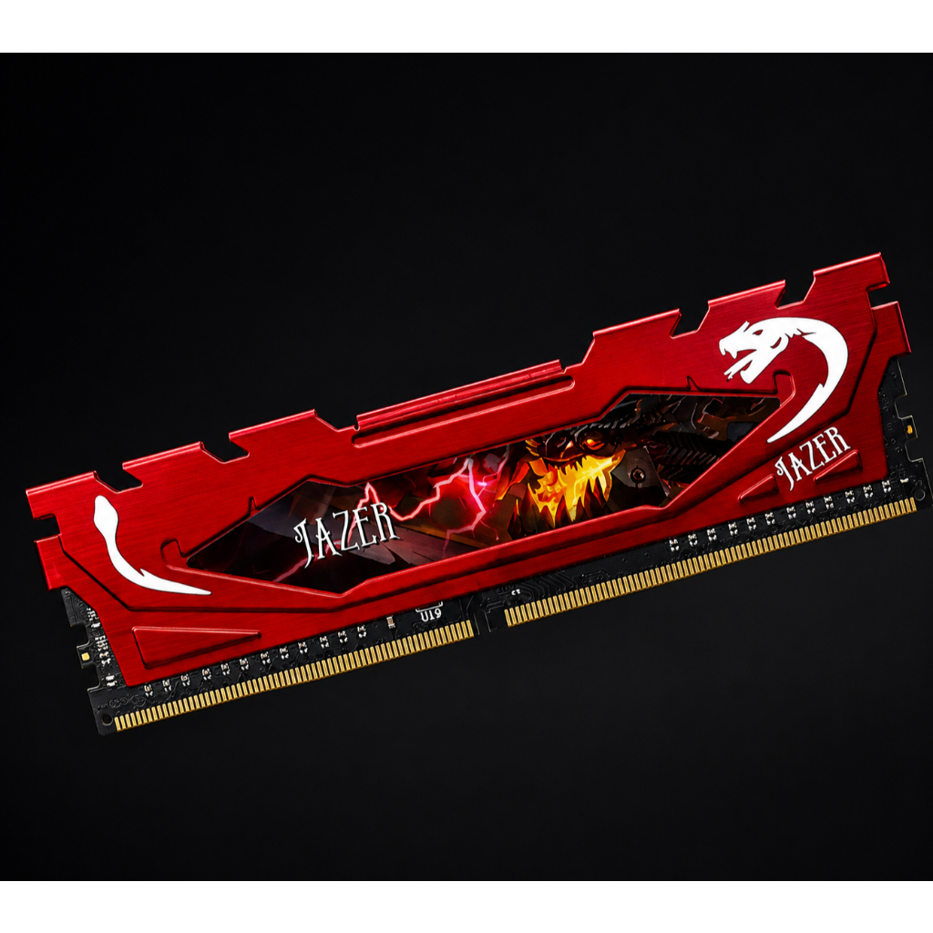 Memória Ram Ddr4 8g 3200mhz Jazer (1x8gb) Vermelha