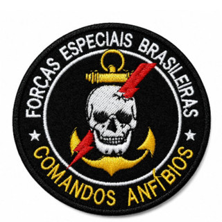 Patch Forças Especiais Comandos Anfíbios Bordado Com Velcro