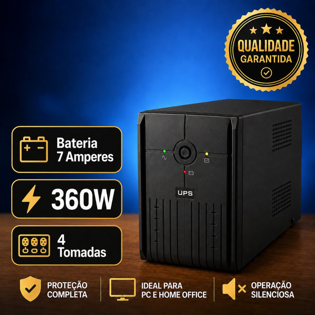 Nobreak 600va - 220v - 4 Tomadas