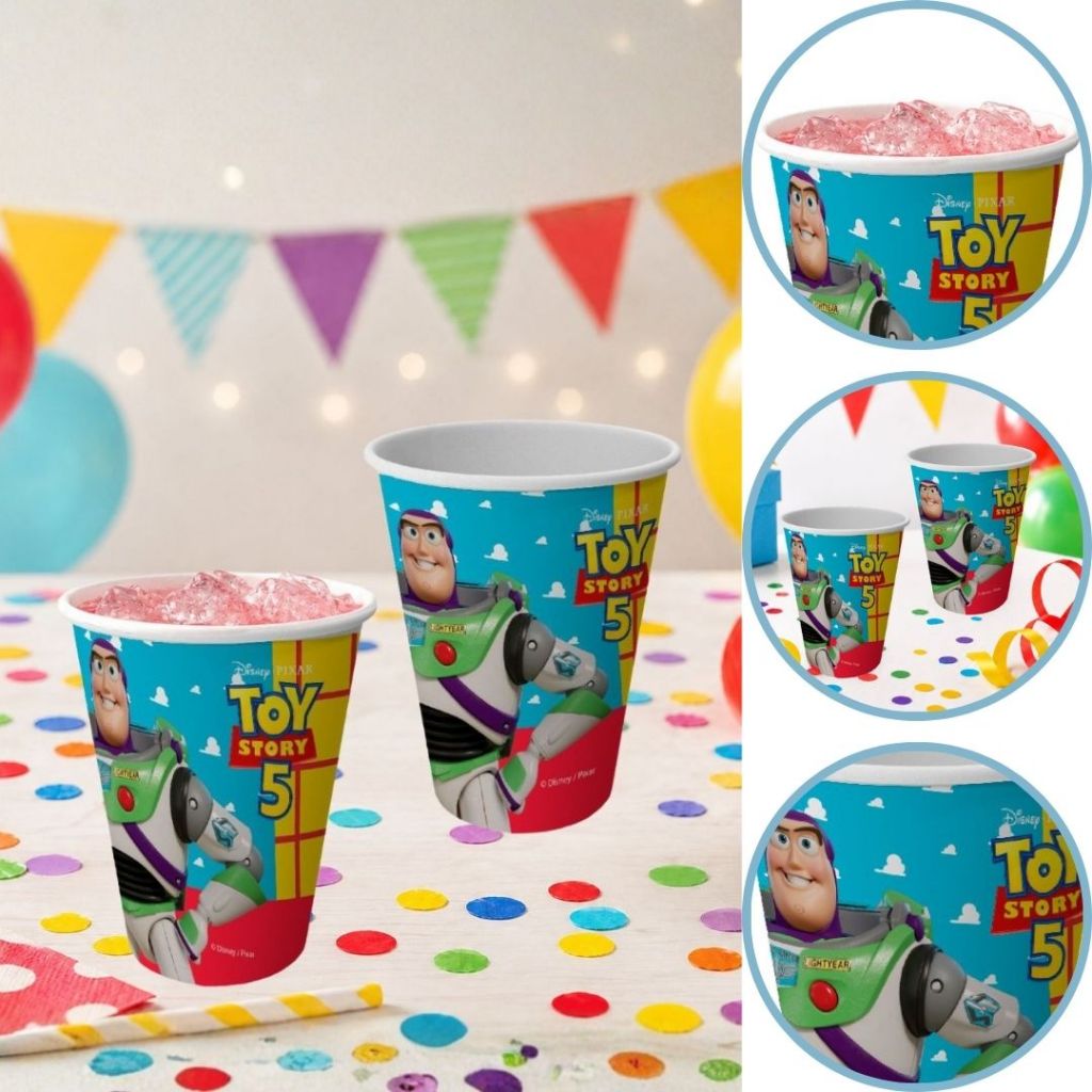 8~40 COPO PAPEL 180ML FESTA TOY STORY 5 (FESTCOLOR) (CHOCO)