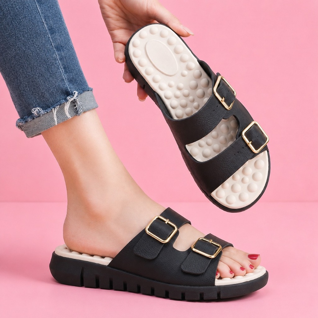 Chinelo Rasteira Feminino Ortopédico Anatômico Papete Plataforma Birk Macia Confort