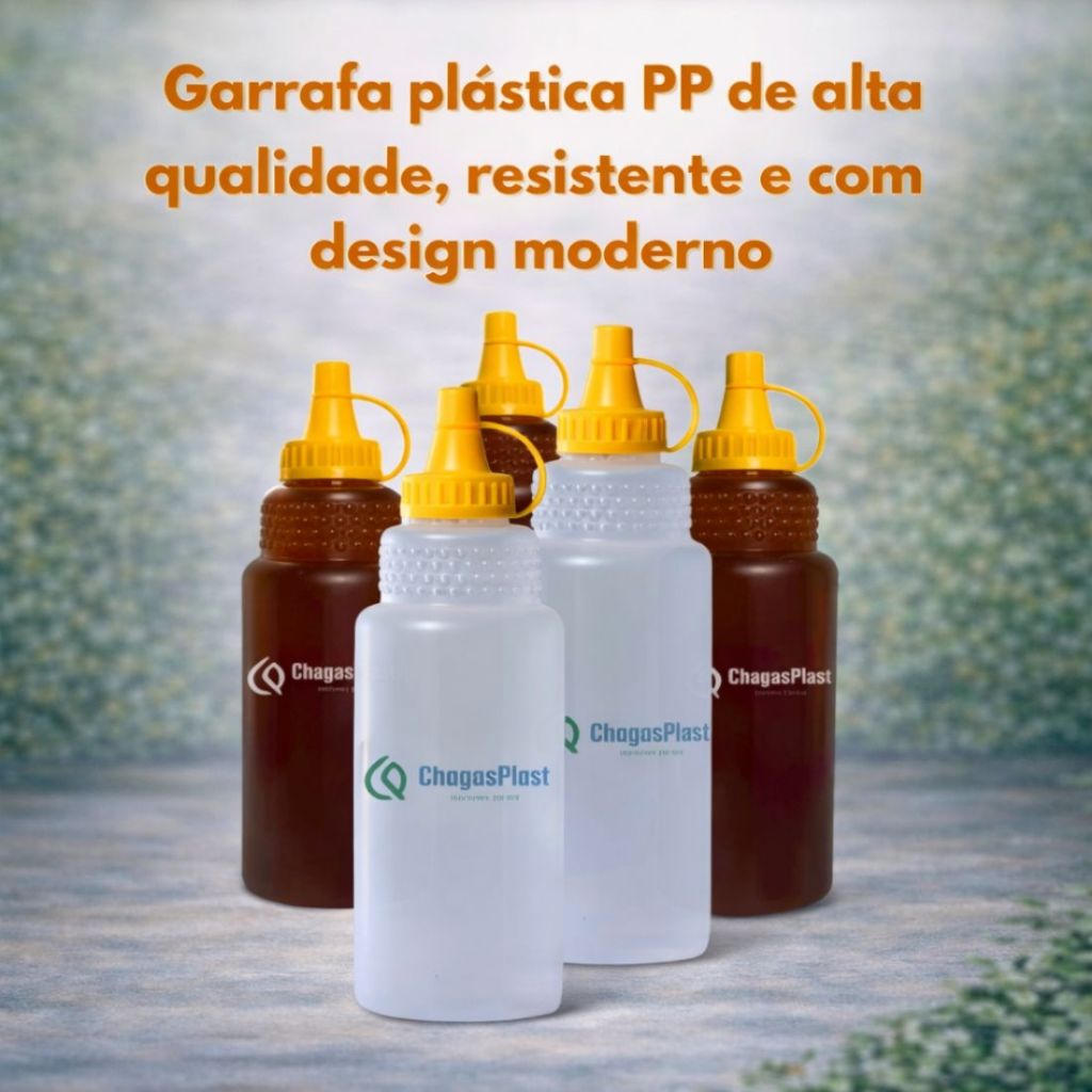 Garrafas Para Mel 1kg (750ml) 1000g – 40 Unidades de Bisnagas com Tampa – Virgem e Atoxico – Atacado
