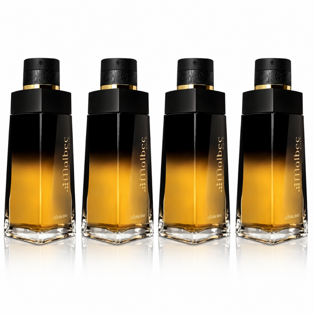 Kit 4 Malbec Gold Perfume Masculino Premium 100ml
