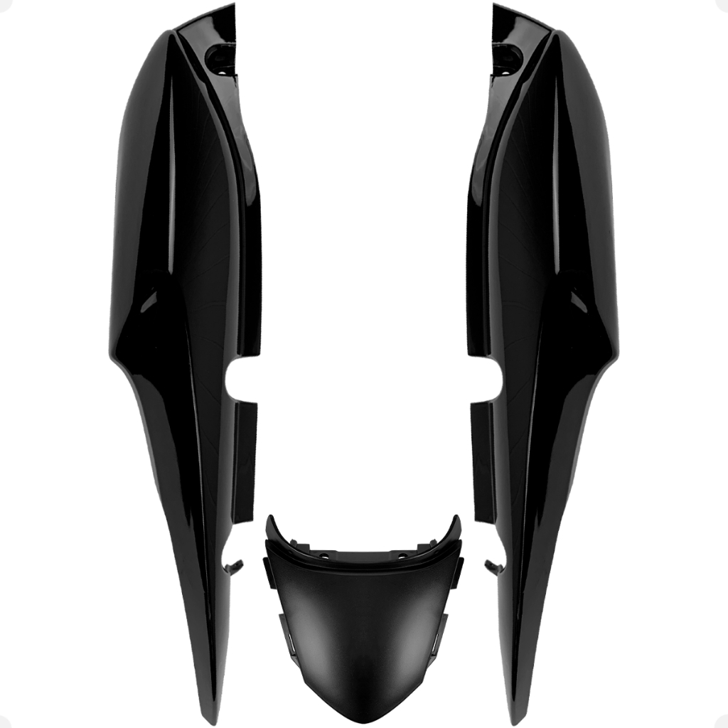 Carenagem Rabeta Traseira Par Completo Moto Cg Titan 150 Mix Cg Fan 150 2009 2010 2011 2012 2013 Plástico Injetado ABS