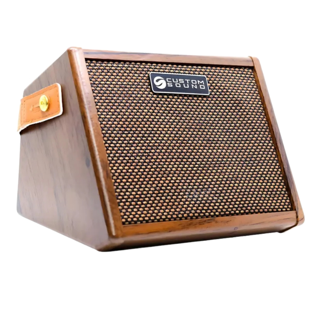AMPLIFICADOR CUSTOM SOUND C/ EFEITOS BLUETOOTH PARA VIOLÃO 15 NATURAL MINI 15 NA