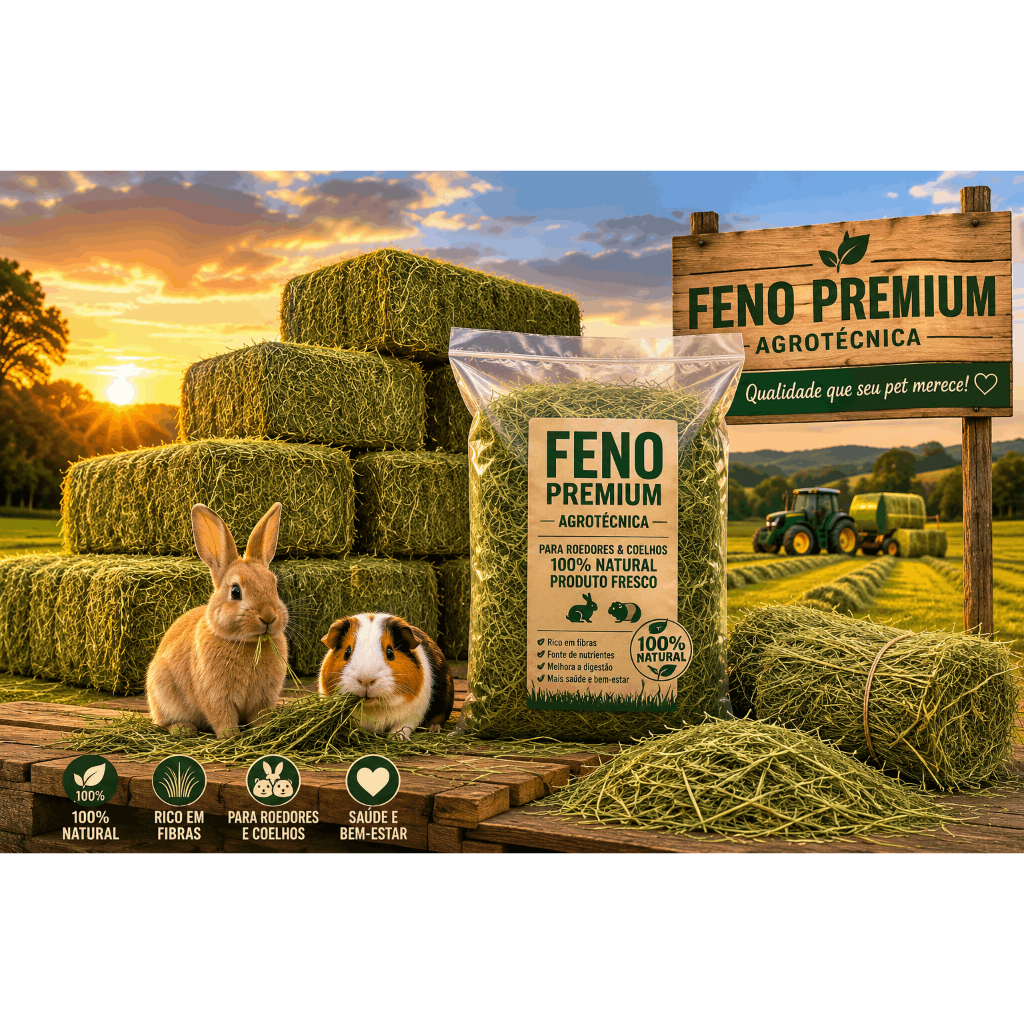 feno VERDINHO para roedores 1,2,3,4 kg chinchila, pet roedores, rico em fibras, feno tifton 85.