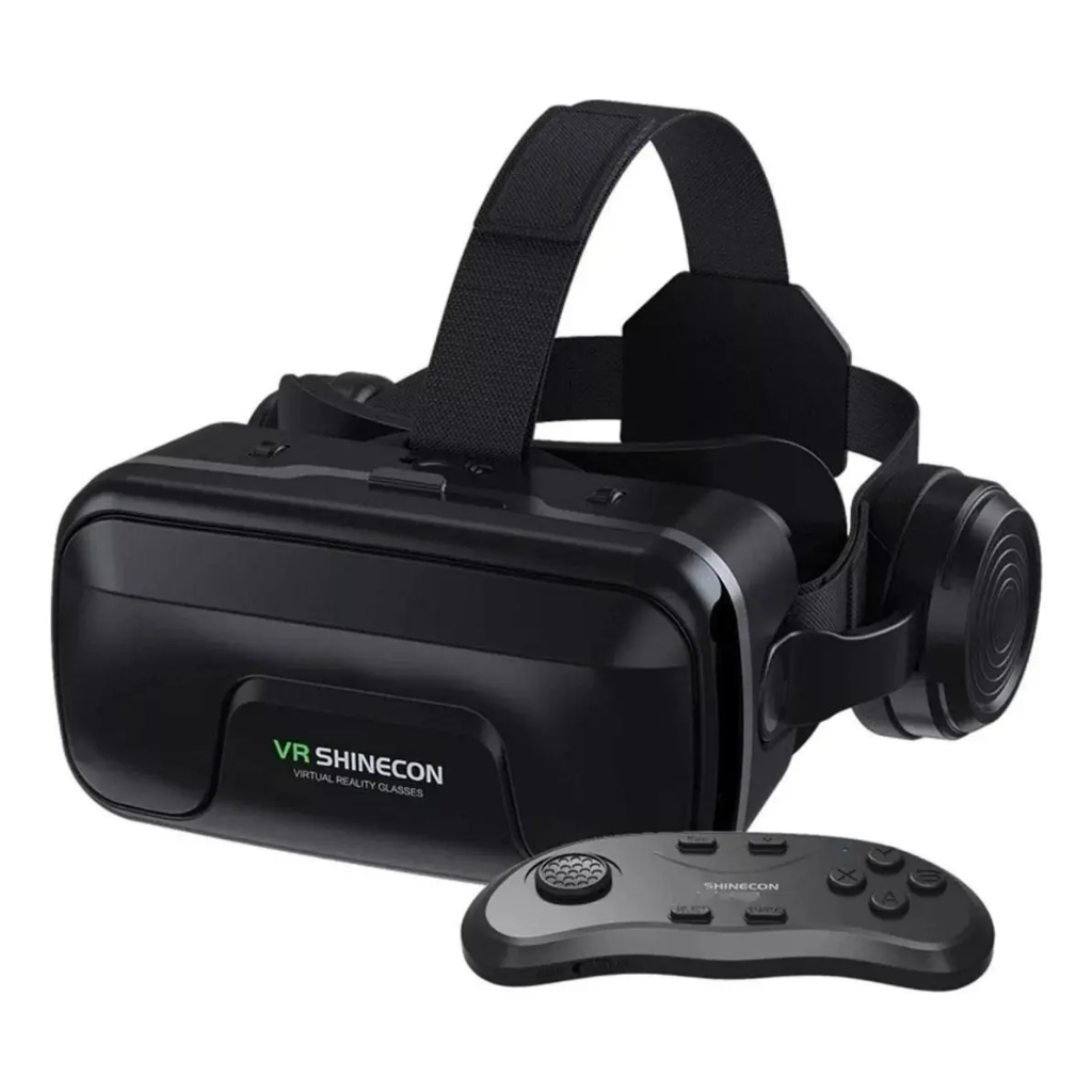 Óculos Realidade Virtual VR Shinecon SC-G04E 3D Para Celular + Controle Bluetooth