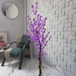 Decoração Artificial Cerejeira Grande Rosa Branca Roxa Pink Amarela 110cm a 150cm Sem Vaso