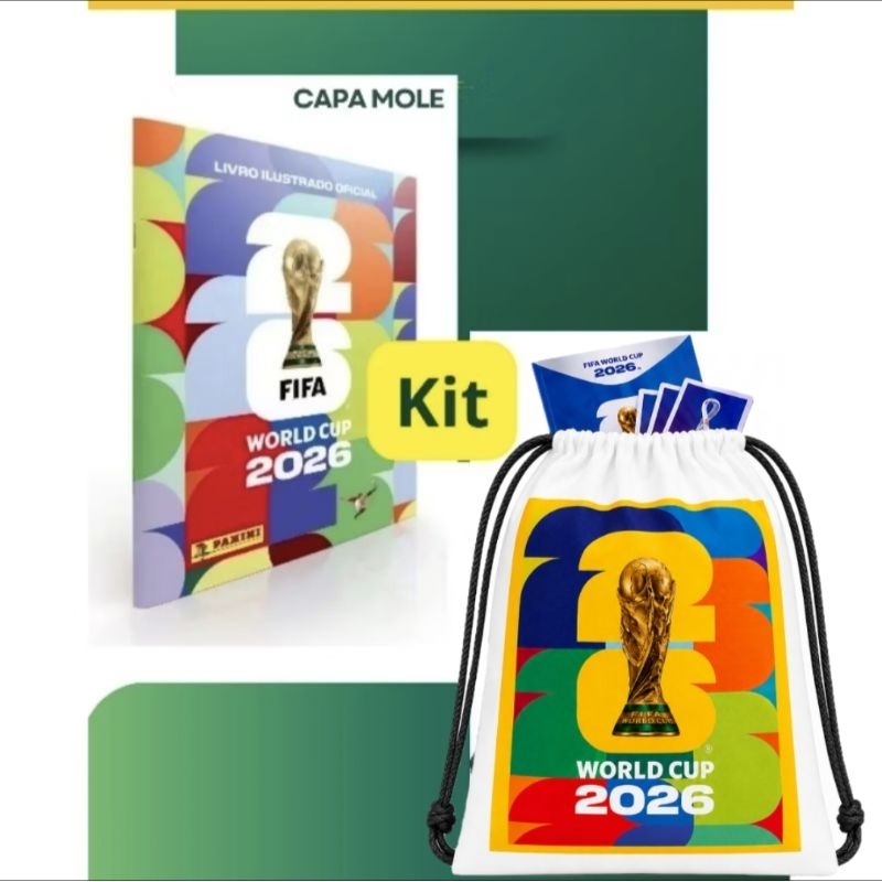 Kit Torcedor Album Capa Mole e Mochila Porta Album Personalizada sacochila