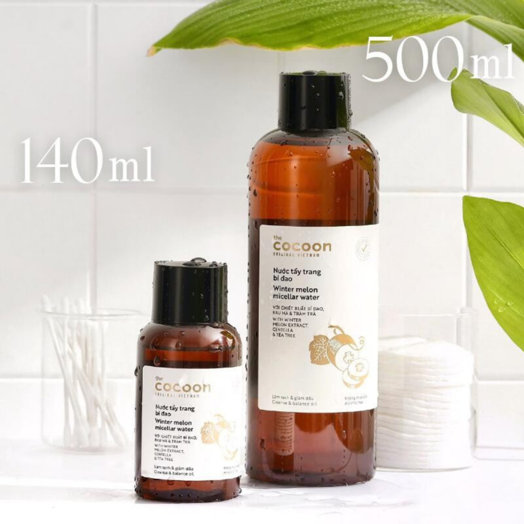 【Direct from Japan】COCOON Winter Melon Micellar Cleansing Water Acne Sebum Control Oily Skin 140ml