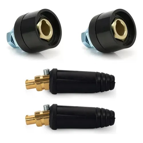 2 Machos 2 Fêmea Conector Inversora De Solda 9mm
