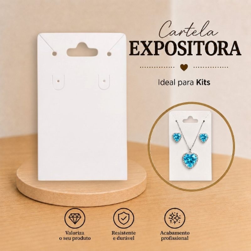 3000 CARTELAS TAG PARA KIT COLAR E BRINCO – EMBALAGEM DUPLEX E EXPOSITOR/ BIJOUTERIAS