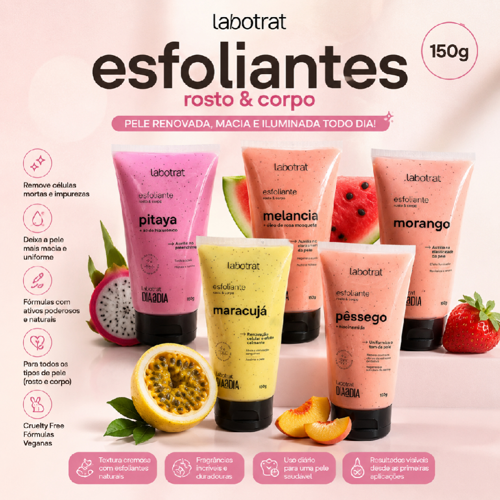 ESFOLIANTES CORPORAL E FACIAL LABOTRAT 150G