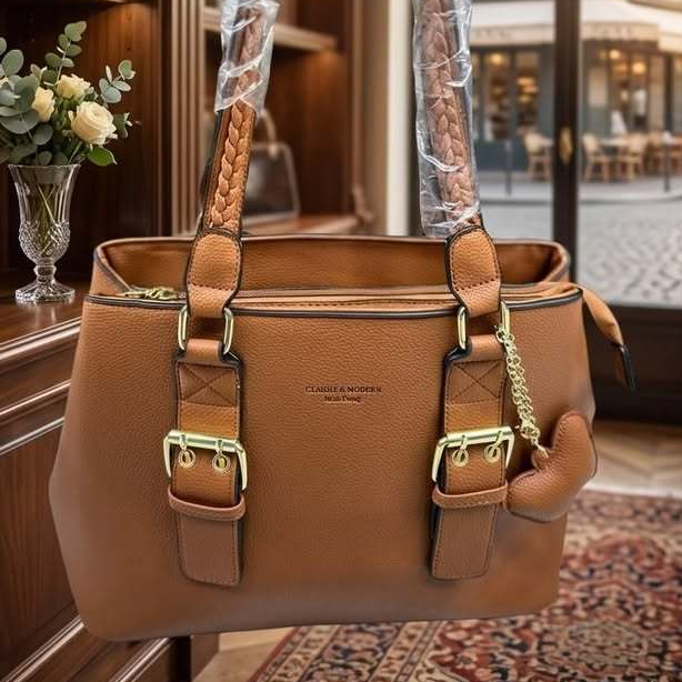 BOLSA FEMININA GRANDE KIT COM CARTEIRA PORTA NOTEBOOK LUXO ESPAÇOSA ALÇA REFORÇADA