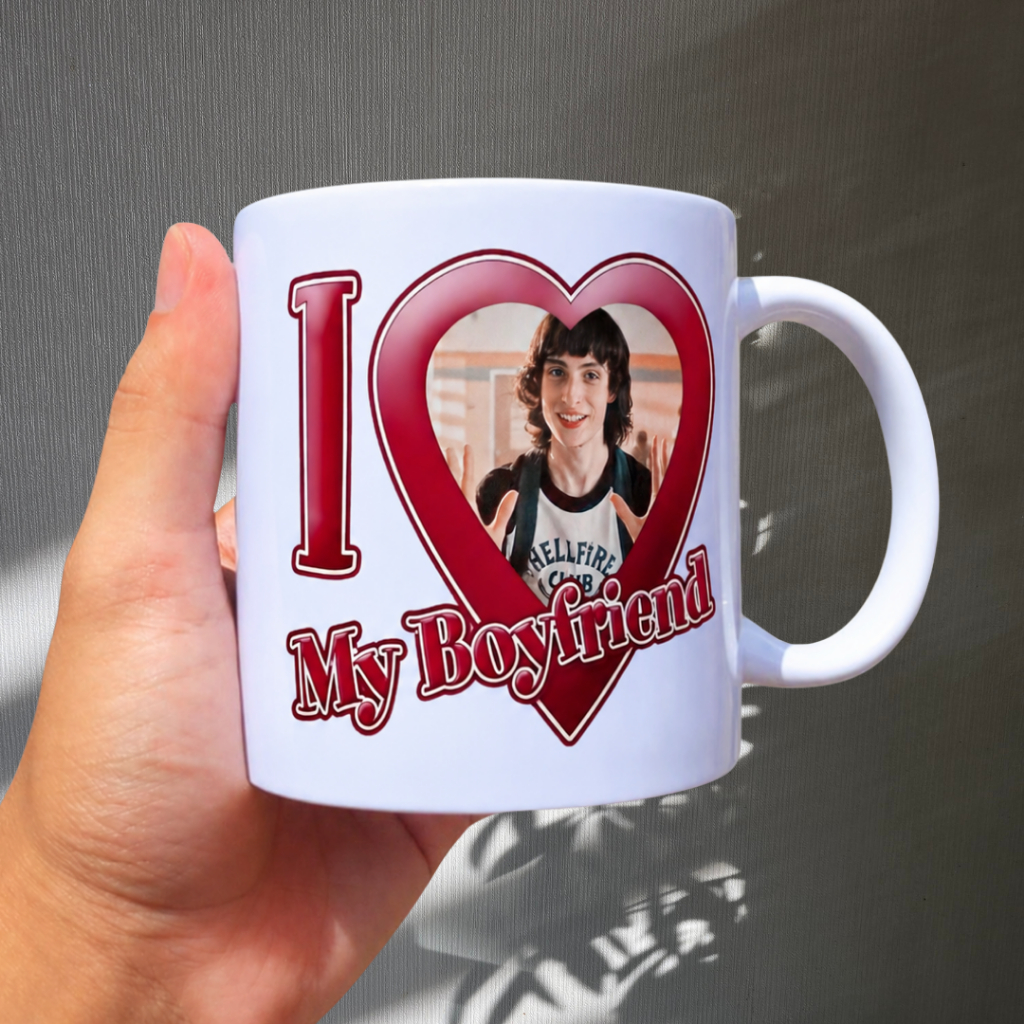 Caneca I Love My Boyfriend Finn Wolfhard Stranger Things Mike Wheeler