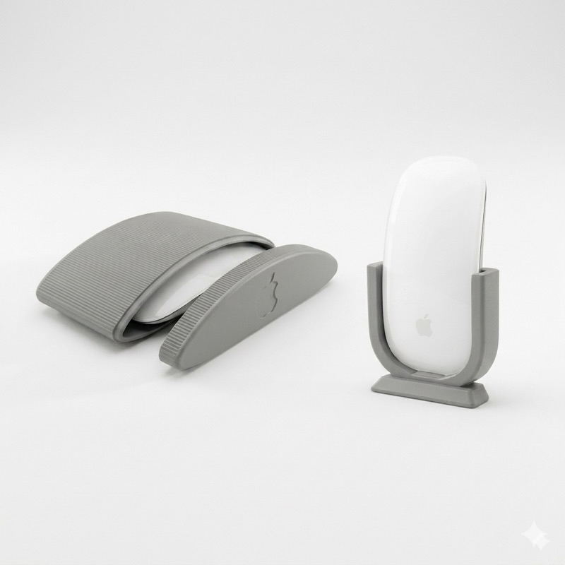 Kit Case + Dock Carregamento Vertical Para Apple Magic Mouse