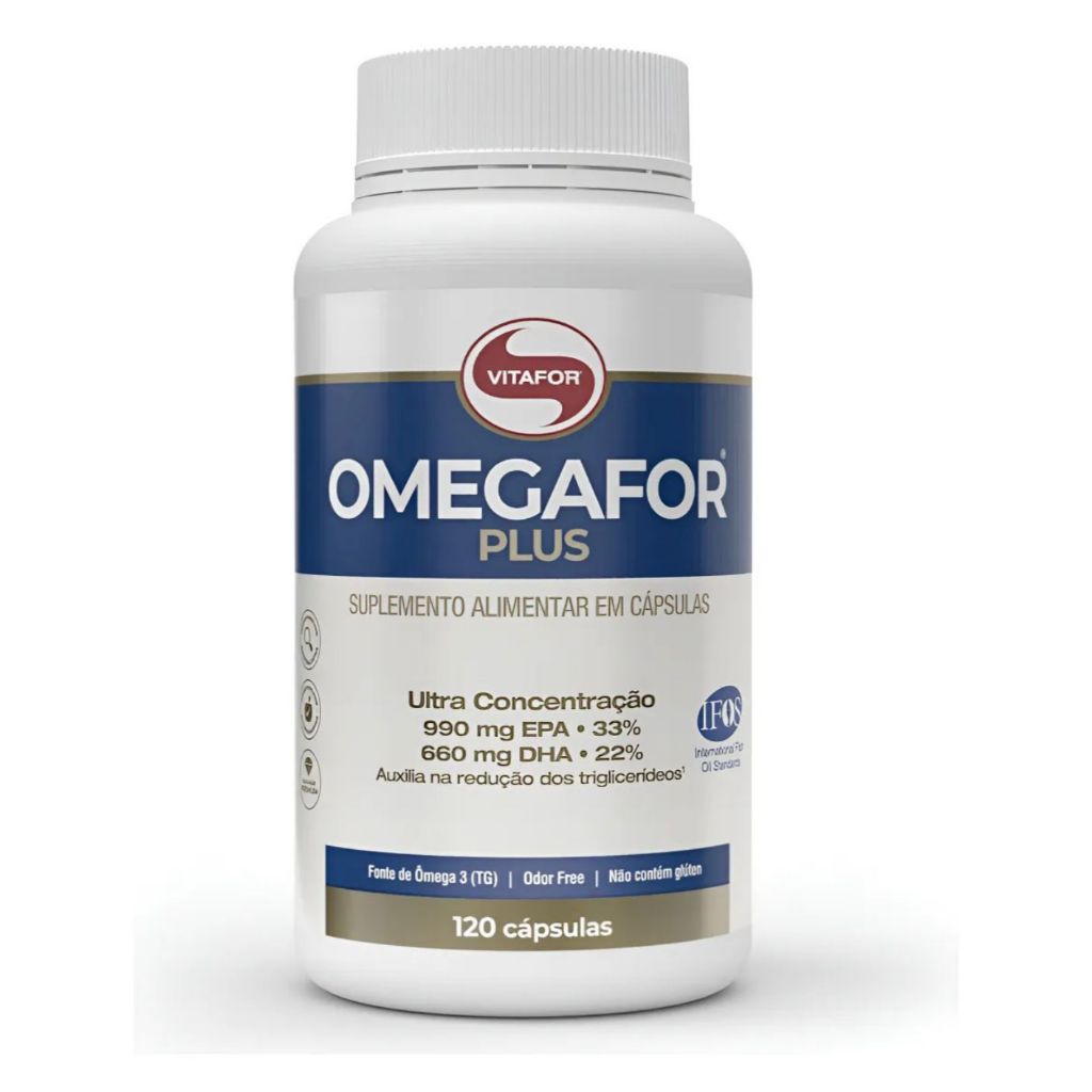 OMEGAFOR®️ PLUS: Ômega 3 120 Cápsulas