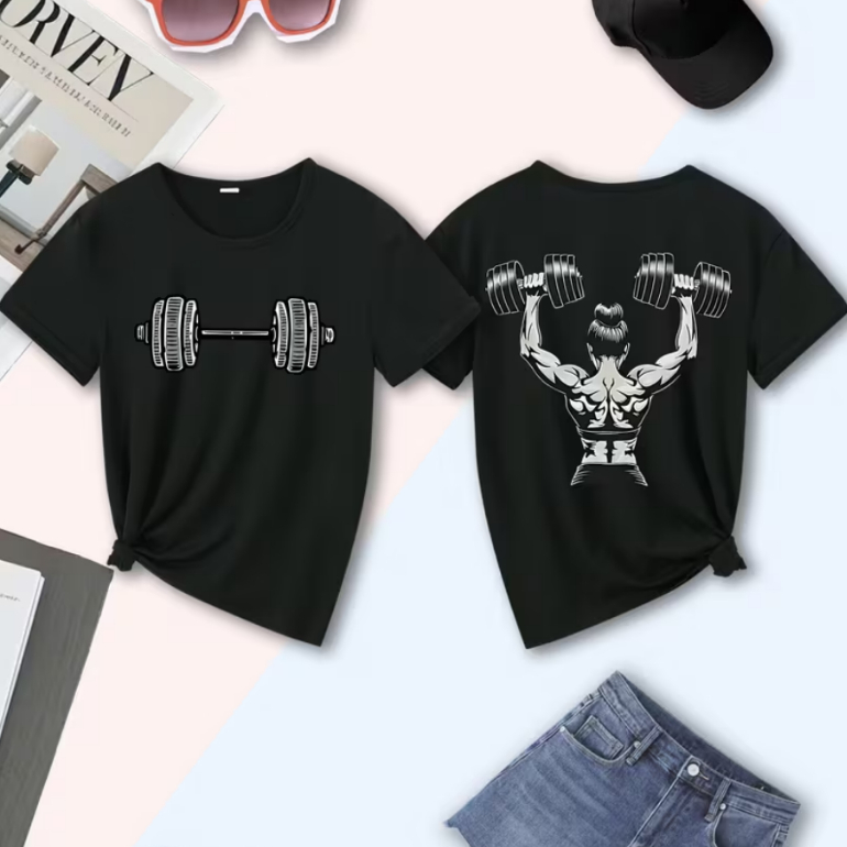 Camisa Camiseta Feminina Mulher Musculação Academia Treino Confortável Tendência 100% Algodão