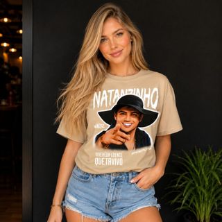 Camiseta Basica Cantor Natanzinho T shirt Feminina 100% Algodão Unissex Linha Premium Lançamento Envio Imediato
