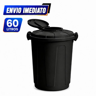 Cesto de Lixo Lixeira com Tampa Higiênica 60 Litros