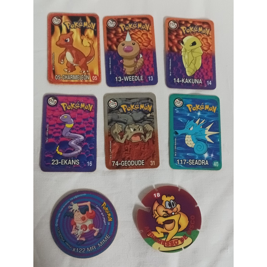 Super Carta Pokémon - Elma Chips - Primeira edição - 1999 - Original - Usado
