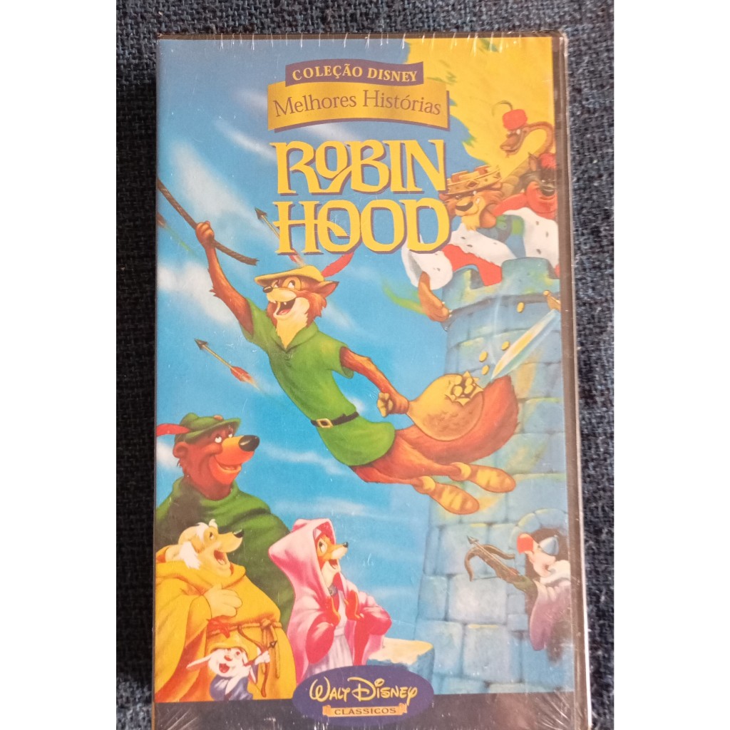 VHS Dublado Coleção Disney Melhores Histórias Robin Hood ( Lacrado )