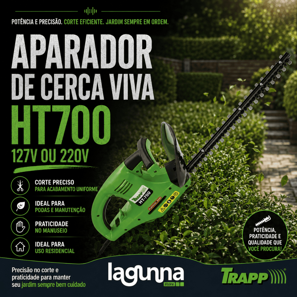 Aparador Cerca Viva Trapp HT-700 700W Lâmina 51cm