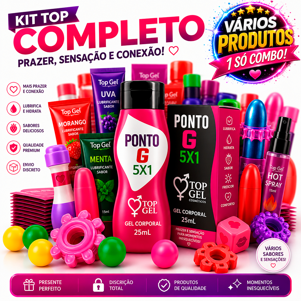 kit sex shop Especial c/ lubrificante intimo sexual anal vaginal Produtos Eróticos Sexy shop casal mix
