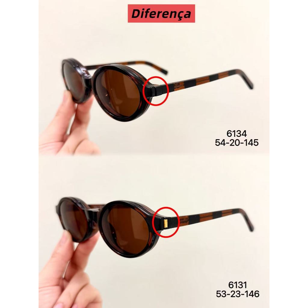 【LOUIE SHARK】Armação de óculos clipon 2 Em 1 feminino oval retro com lente clipon polarizada — imagem 2 de 2