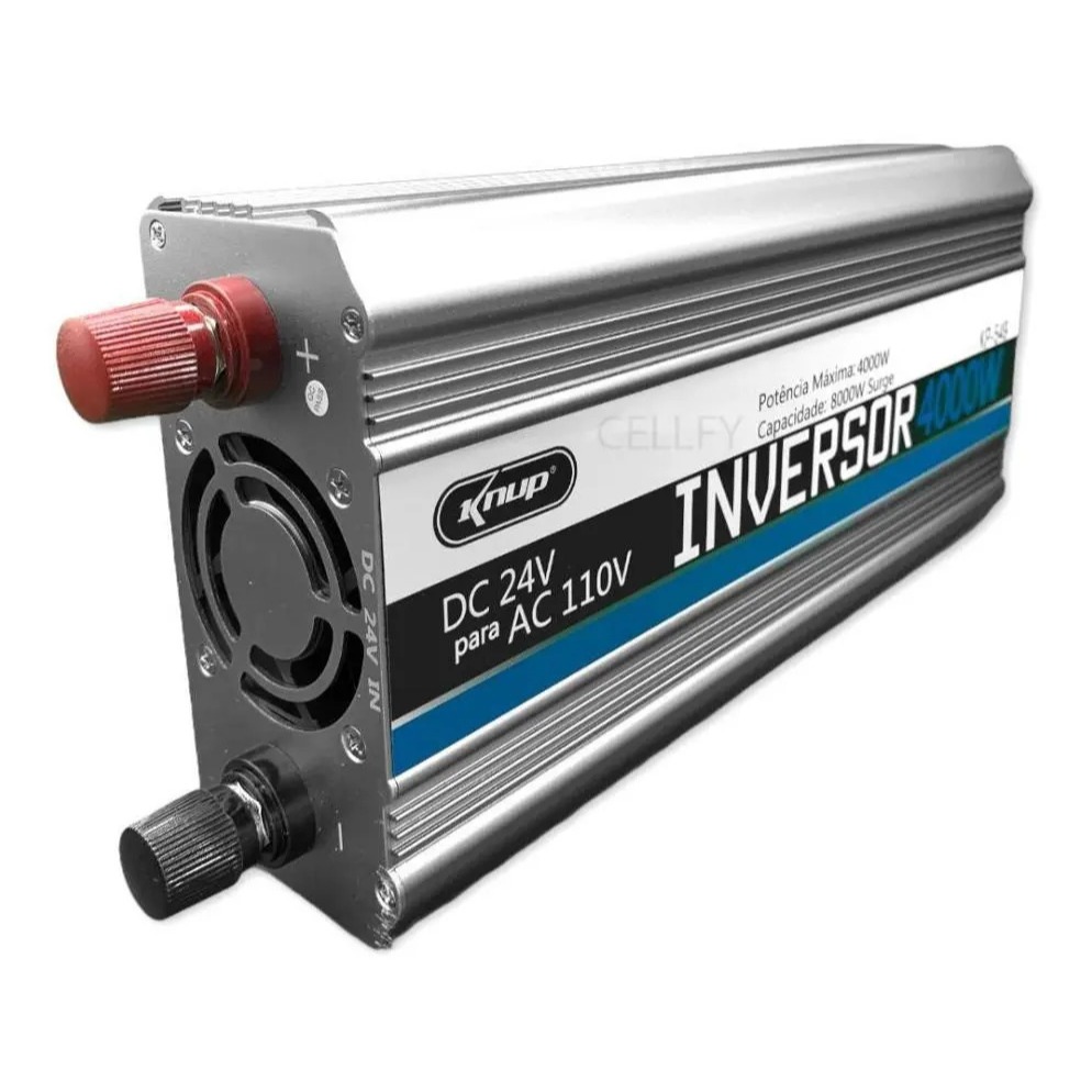 Inversor Conversor 24v Para 110v 4000w Knup KP-549 Veicular Transformador Tensão Caminhão Barco Motorhome