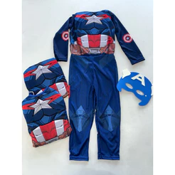 Fantasia Capitão América (Longa com enchimento)❤️💙🇺🇸