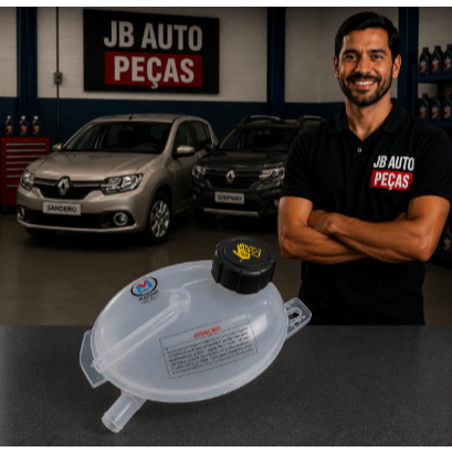 Reservatório Água Com Tampa Renault Logan Sandero Duster Oroch  2015 A 2024 Original Marvini