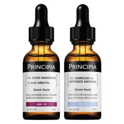 Principia Kit 2 Séruns Mandélico + Peptídeos