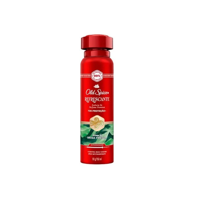 Desodorante Antitranspirante Aerossol Masculino Old Spice Refrescante 150ml