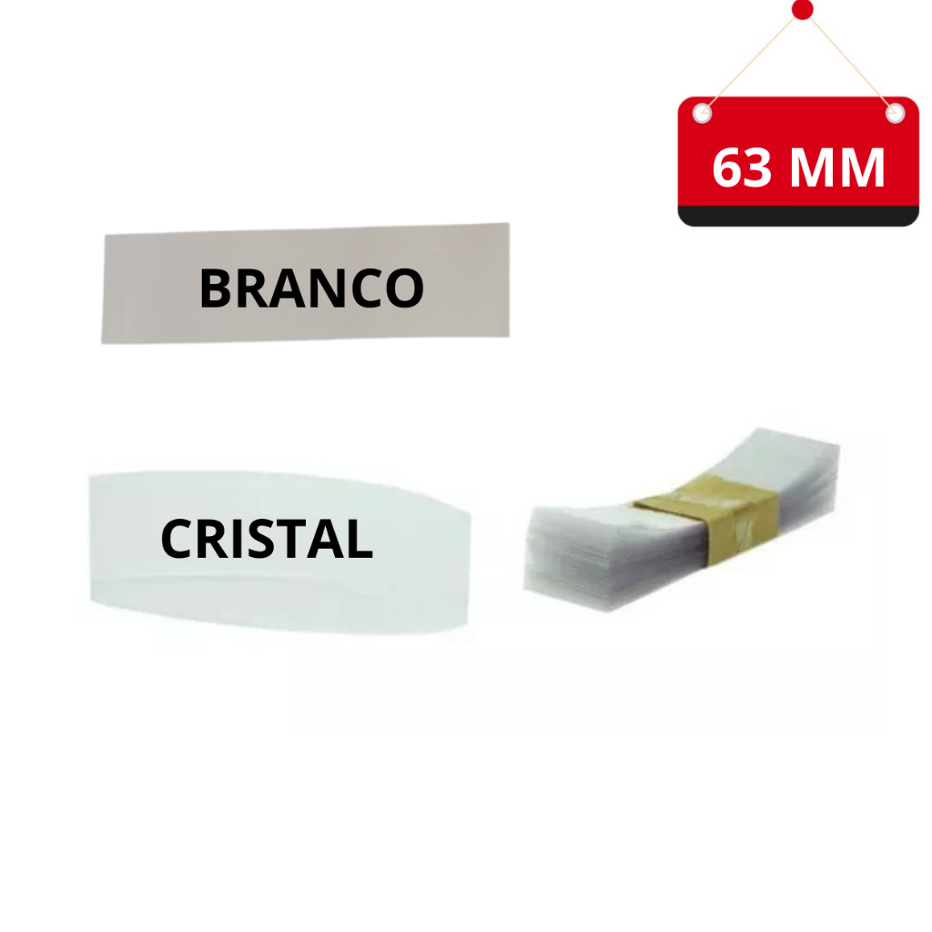 100 Un. Lacre termoencolhível 63 mm (101 x 28) para potes