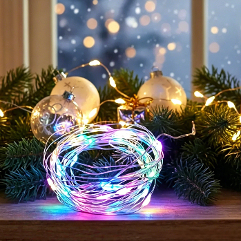 30 Kit Fio De Fada De Led Colorido 2m Para Decoração De Natal Festa Ano Novo Casamento Luz Promoções
