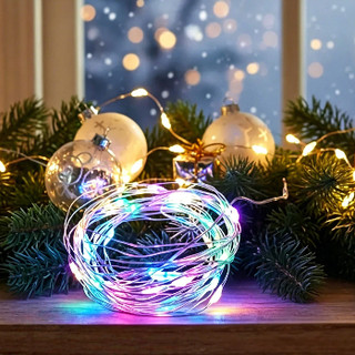 30 Kit Fio De Fada De Led Colorido 2m Para Decoração De Natal Festa Ano Novo Casamento Lu…