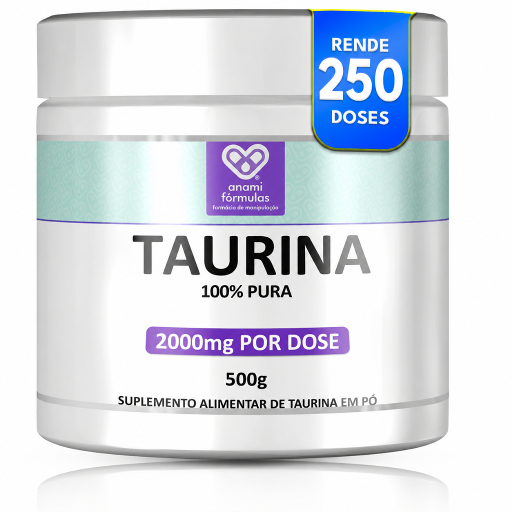 L-Taurina 500g - 100% Pura Importada