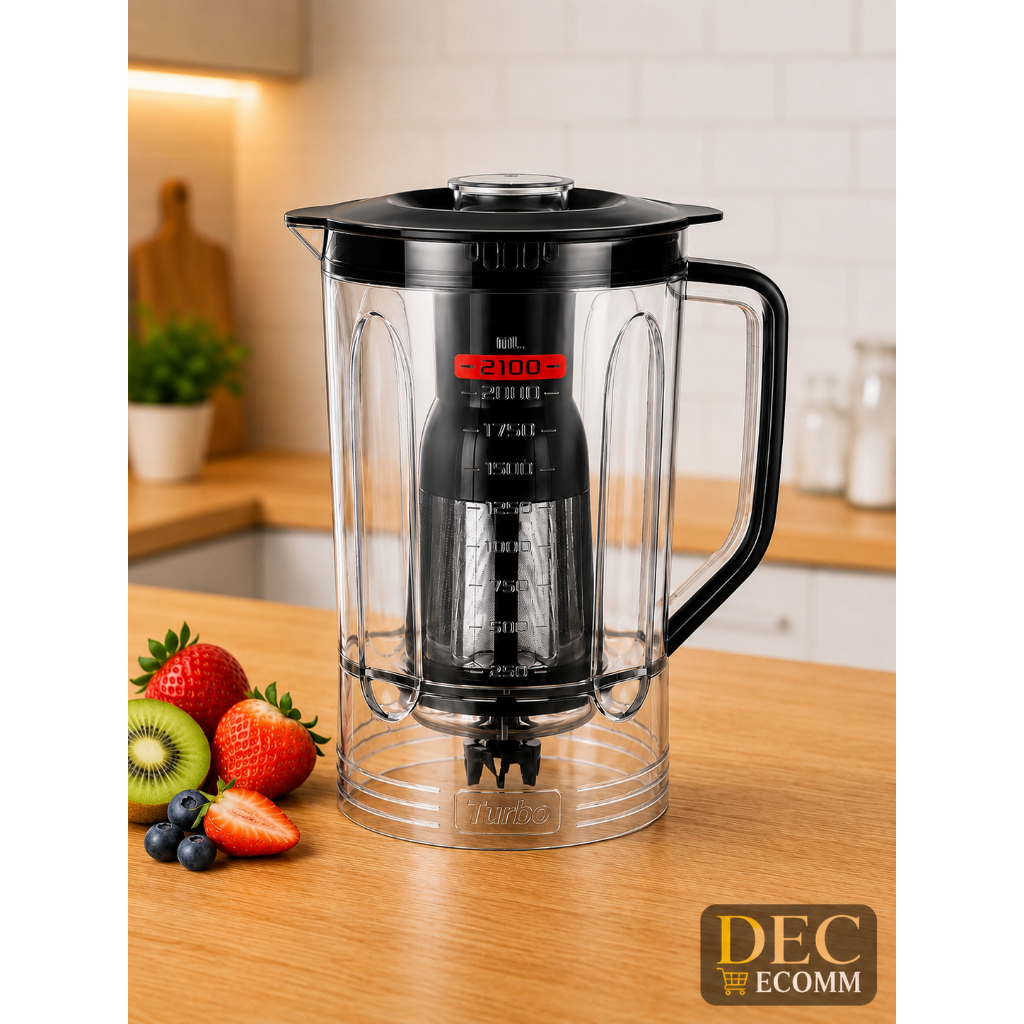 Copo Liquidificador  L-1000/L-1200 Mondial Preto Original Turbo Inox Completo