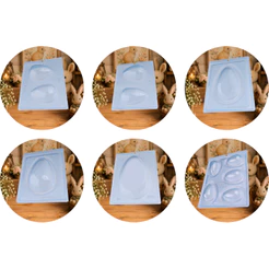 forma bwb silicone ovo de páscoa 100/150/250/350/500 g 3 partes (CHOCO)