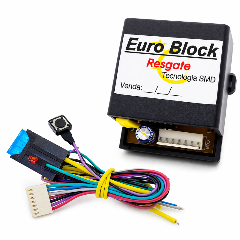 Bloqueador Alarme Automotivo Veicular  - Euro Block - Resgate Universal - Qualquer carro.