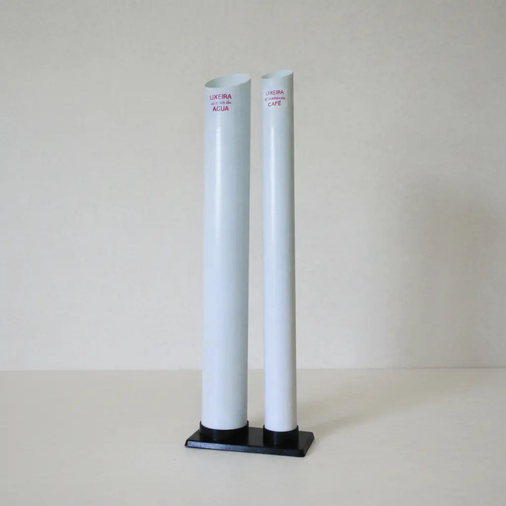 Lixeira Dispensador De Copos Descartáveis Pvc Água E Café