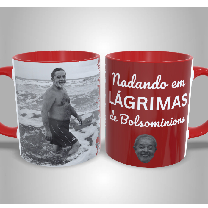 Caneca Personalizada Lula Nadando em Lágrimas - Presente Único