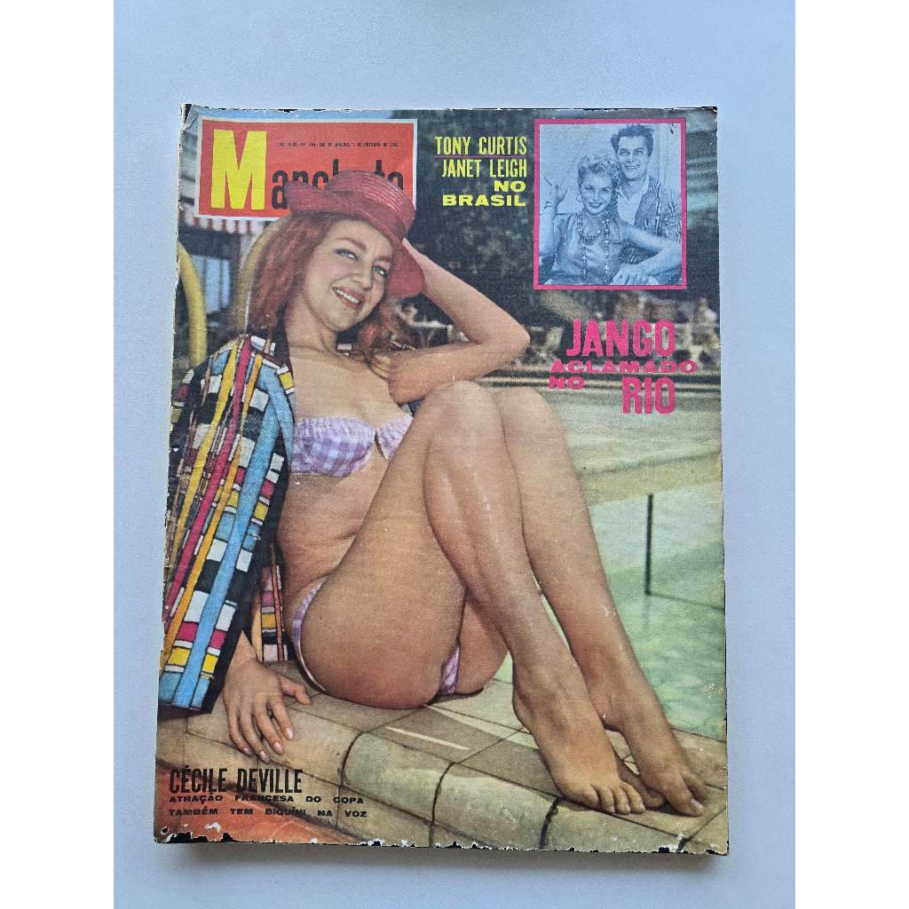 Revista Manchete Nº 494 - Out/1961 - Cecile Deville / Jango / Brizola / Porta Aviões Minas Gerais